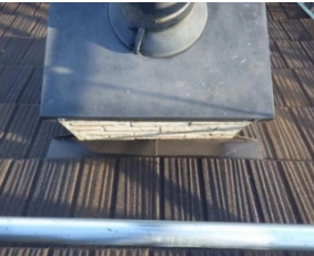 煙突まわりの雨漏り修理