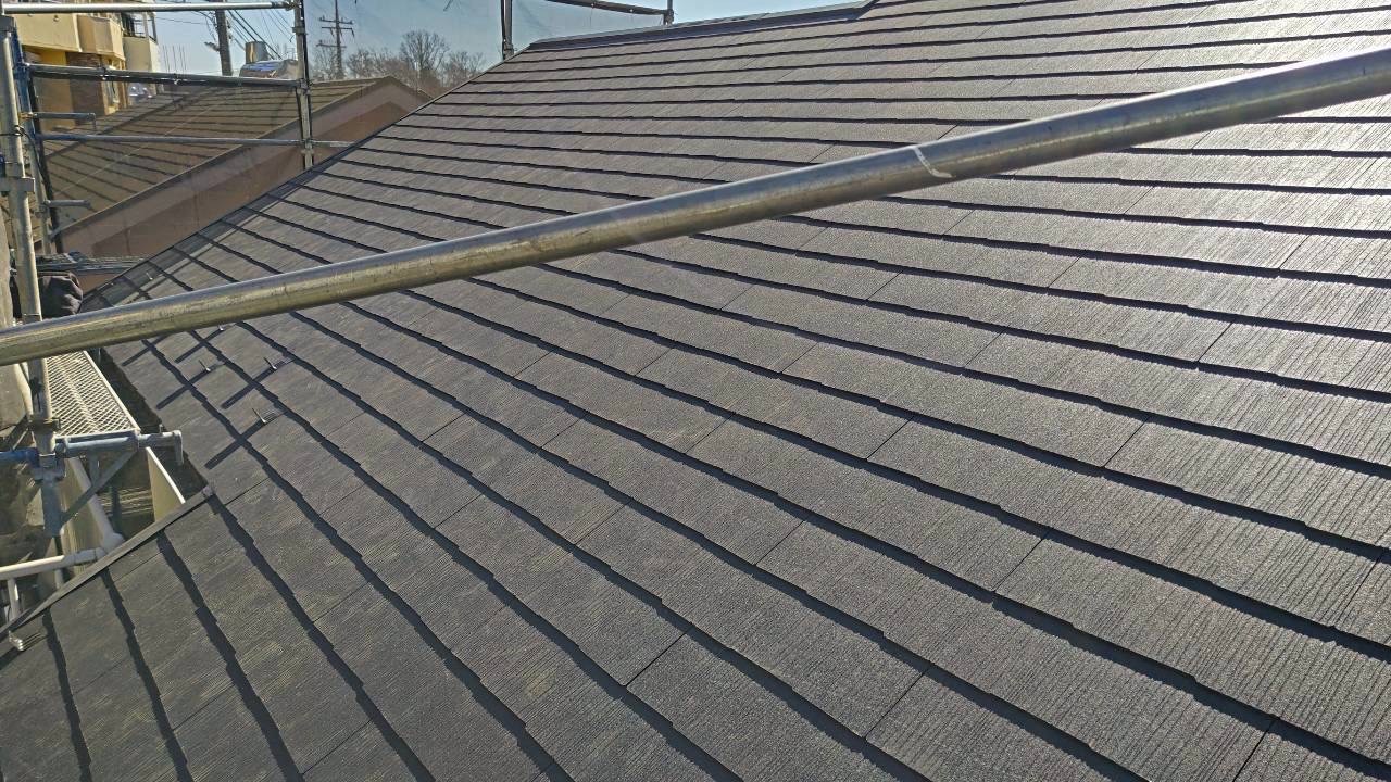 横浜市鶴見区にて屋根修理〈パミール屋根の葺き替え工事〉の施工後写真